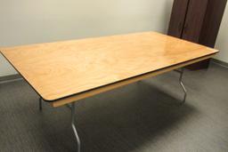 4 FOOT BY 8 FOOT FOLDING TABLE