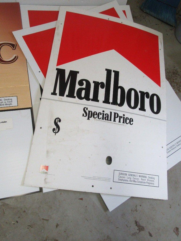 CIGARETTE ADVERTISING SIGNS