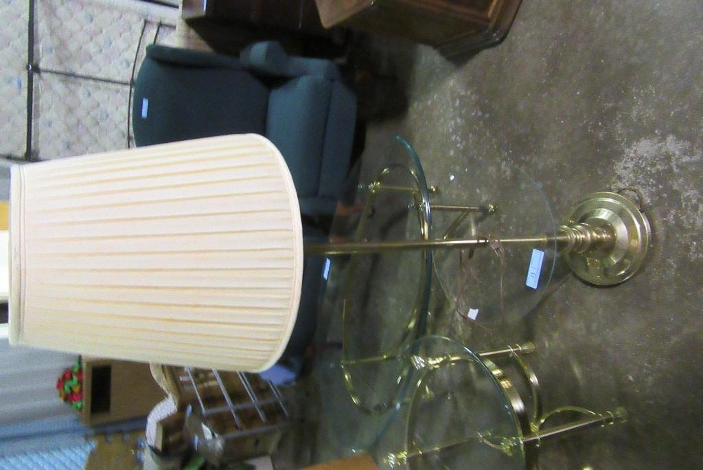 TABLE LAMP WITH GLASS TOP