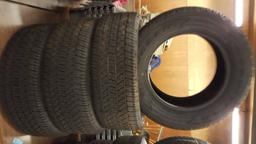 4 GOODYEAR WRANGLER 265/ 60 R18 TRUCK TIRES (LESS THAN 5K MILES)