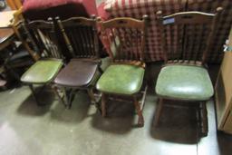 4 PADDED CHAIRS