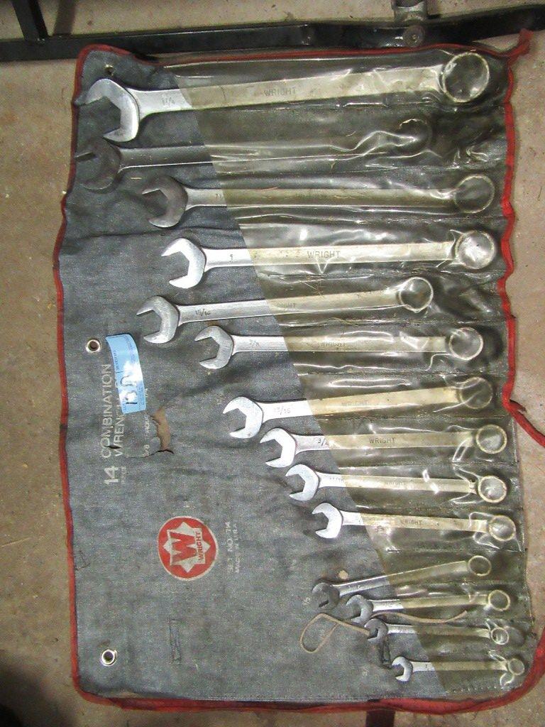 WRIGHT 14 PIECE METRIC COMBINATION WRENCH SET
