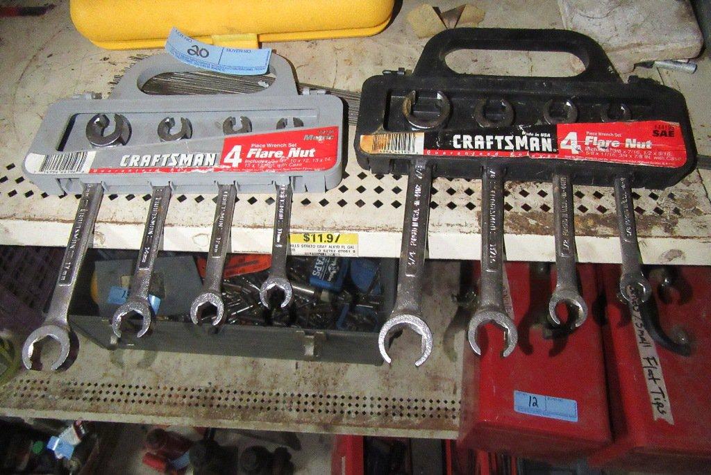 CRAFTSMAN METRIC AND STANDARD FLARE NUT WRENCH SETS