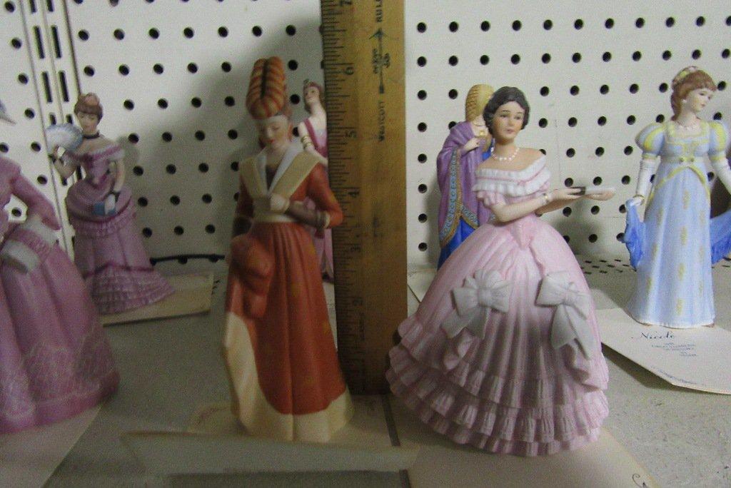 7 LENOX FIGURINES - NICOLE. CAROLYN. JULIET. VANESSA. CATHERINE. CHRISTINE.