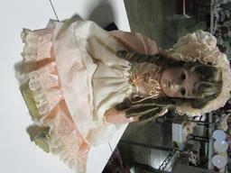 HALBIG BABY DOLL, ANTIQUE, COMPOSITION, HAIRLINE FRACTURE ON RIGHT SIDE OF FACE