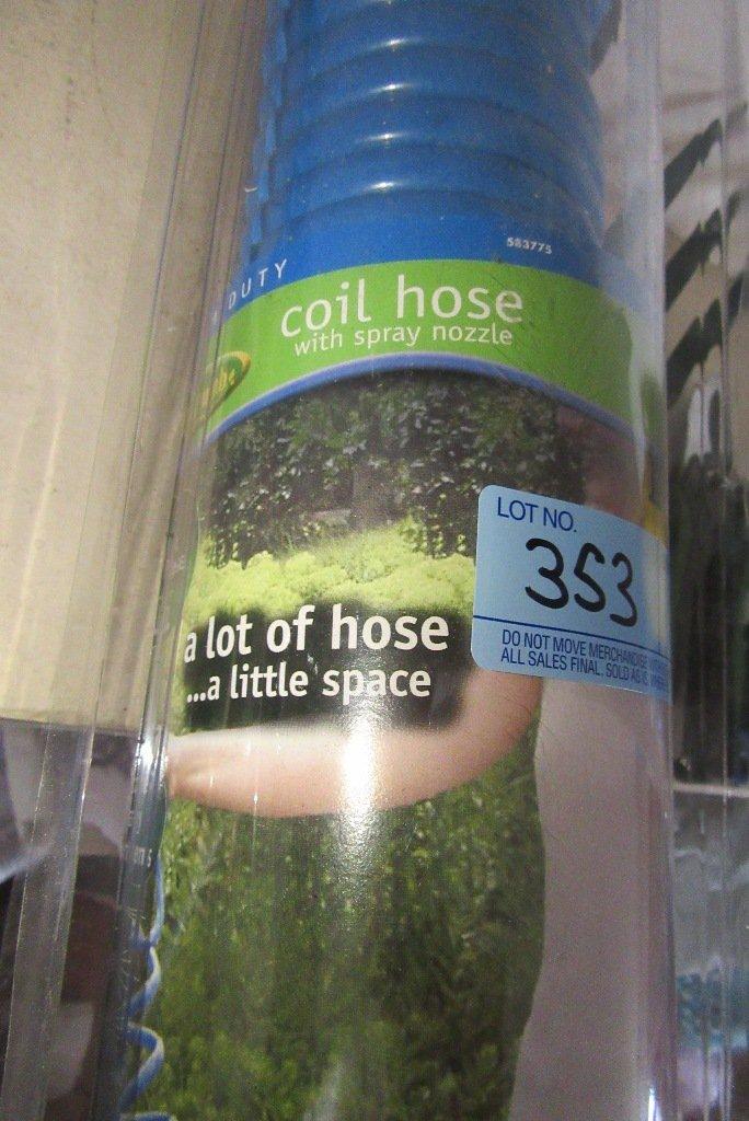 COIL HOSE AND GARDENING TOOLS