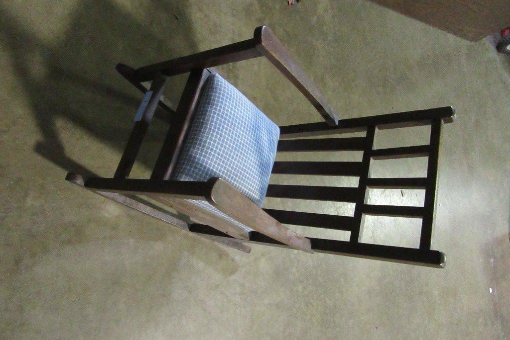 LARGE DOLL ROCKER WITH PADDED SEAT
