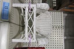 WICKER DOLL CHAIR