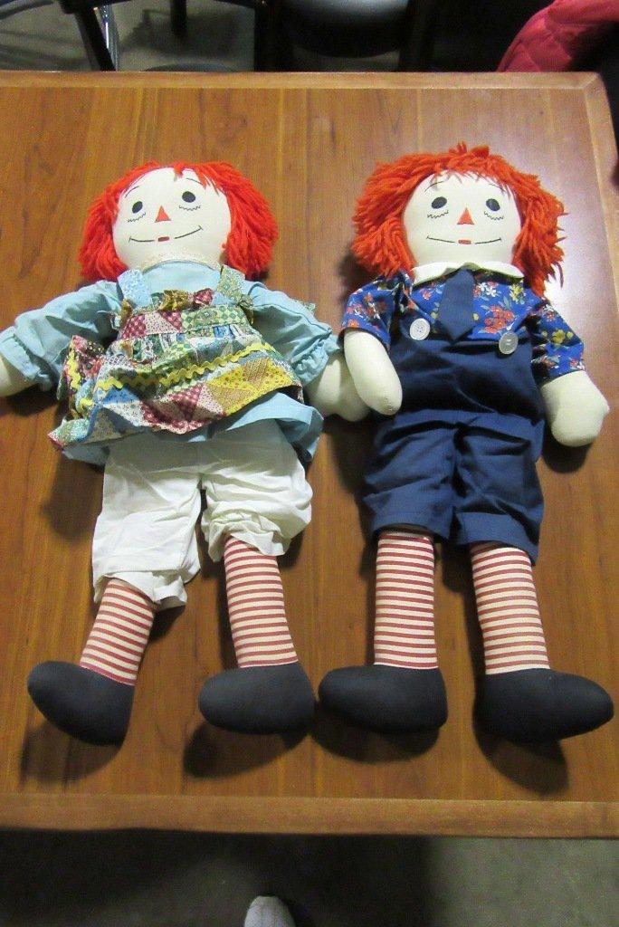 RAGGEDY ANN AND ANDY DOLLS