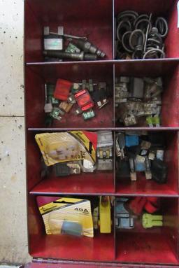 METAL BOX FULL OF FUSES AND ETC