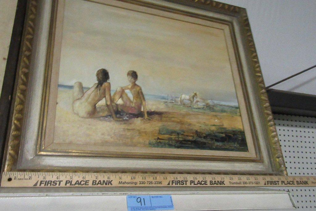 FRAMED BEACH SCENE