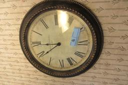 MADISON WALL CLOCK WITH PAIR OF COFFEE STYLE PICTURES