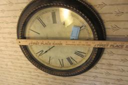 MADISON WALL CLOCK WITH PAIR OF COFFEE STYLE PICTURES