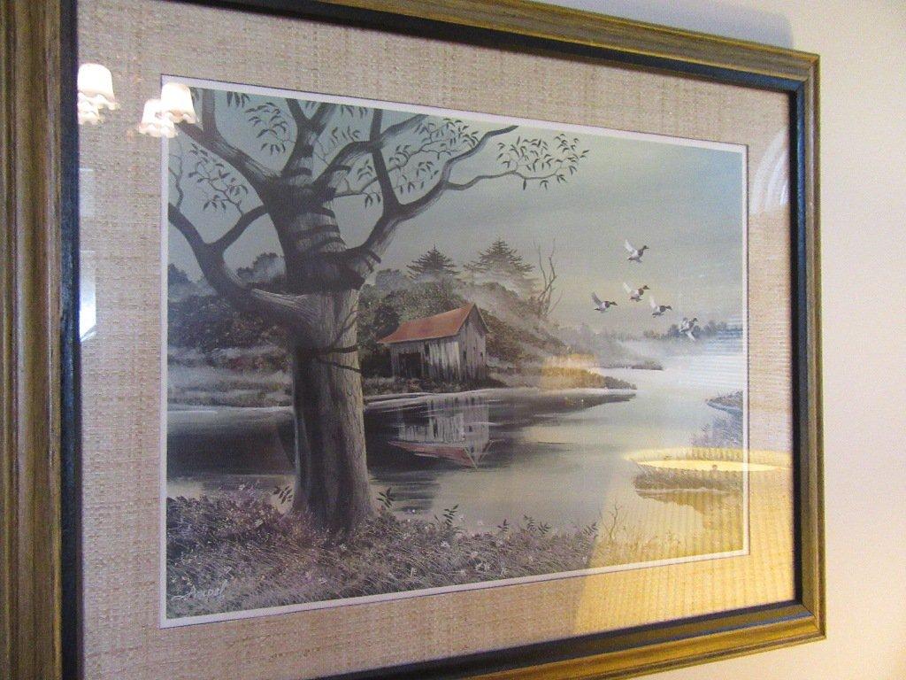 PAIR OF PRINTS WITH OUTDOOR SCENES