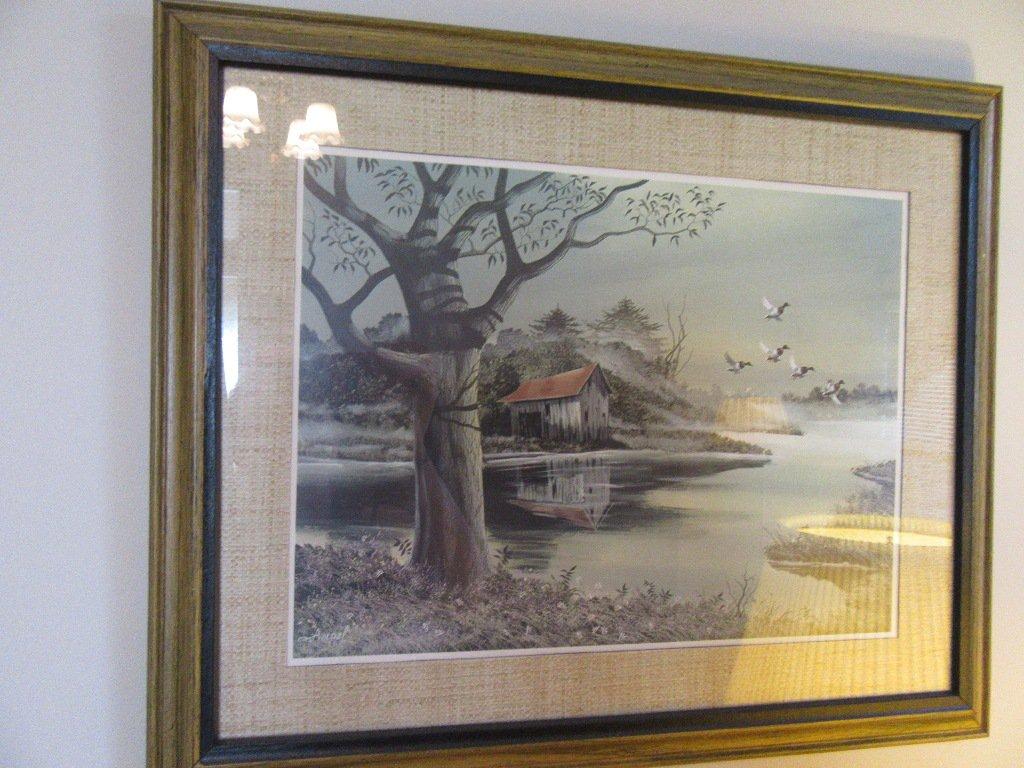 PAIR OF PRINTS WITH OUTDOOR SCENES