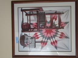 PAULINE EBLE CAMPANELLI 30 INCH BY 34 INCH AMERICANA PICTURE