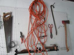 WIRE CUTTERS, GUTTER DE-ICING KIT, EXTENSION CORDS, AND MISCELLANEOUS (ON B