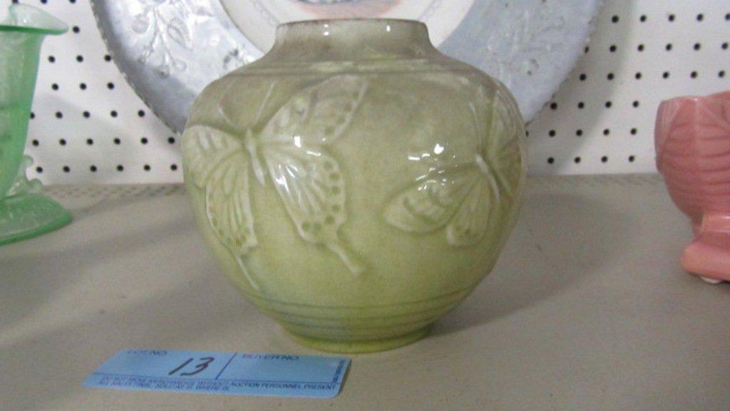 EARLY ROOKWOOD LV 6509 BUTTERFLY VASE