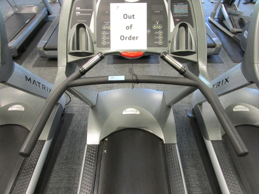 MATRIX MX-T5X TREADMILL (SIGN SAYS "OUT OF ORDER")