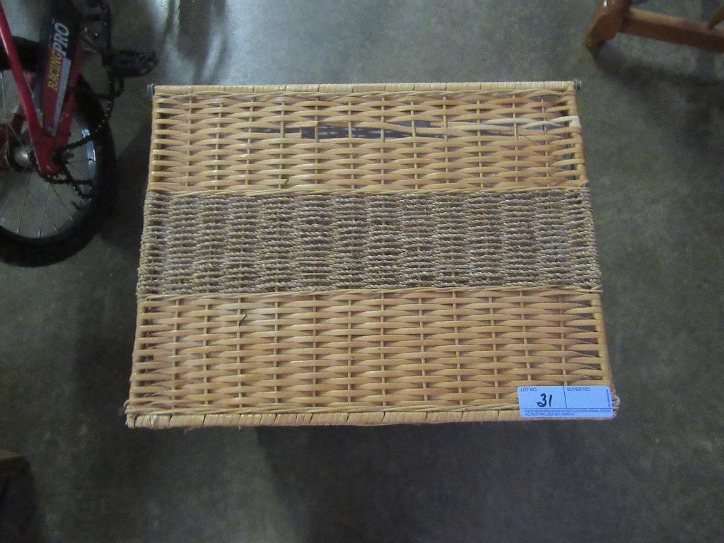 WICKER LAUNDRY BASKET