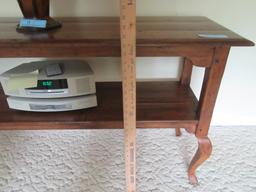 ETHAN ALLEN WOOD SOFA TABLE