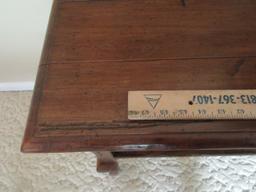 ETHAN ALLEN WOOD SOFA TABLE