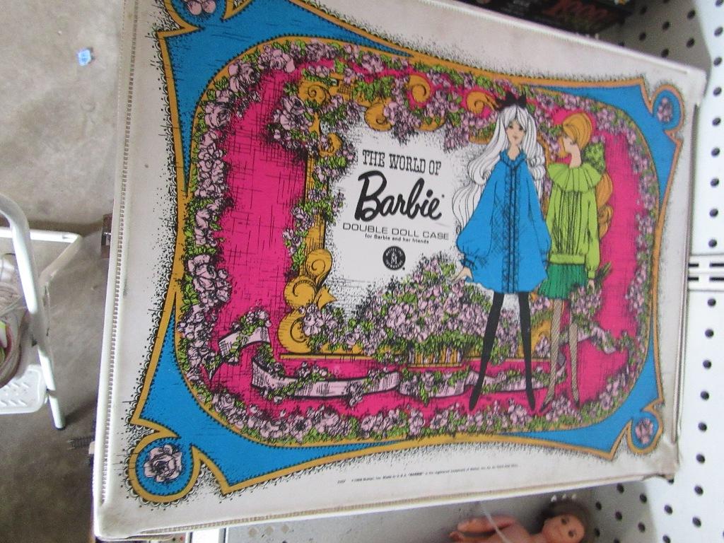 THE WORLD OF BARBIE DOLL CASE WITH DOLLS AND ACCESSORIES