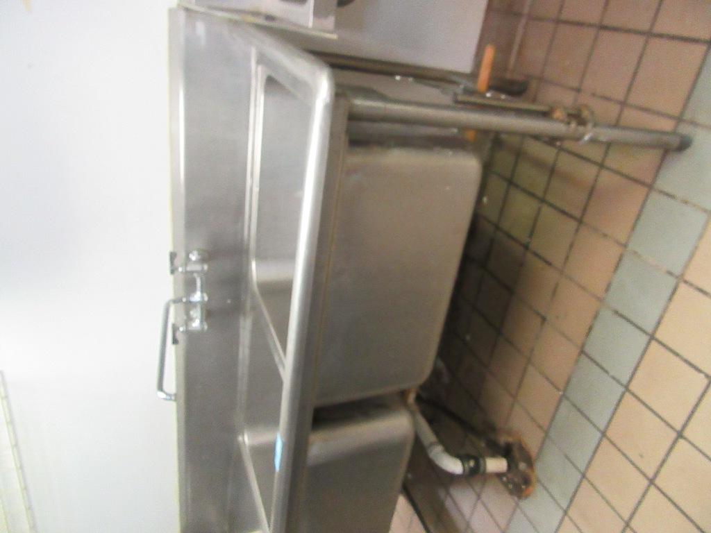 79" TWO BAY STAINLESS STEEL SINK. BRING TOOLS FOR REMOVAL