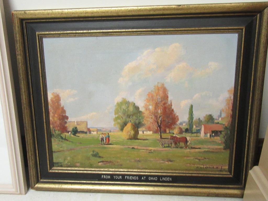 OIL ON CANVAS BY H. HARENCZJ