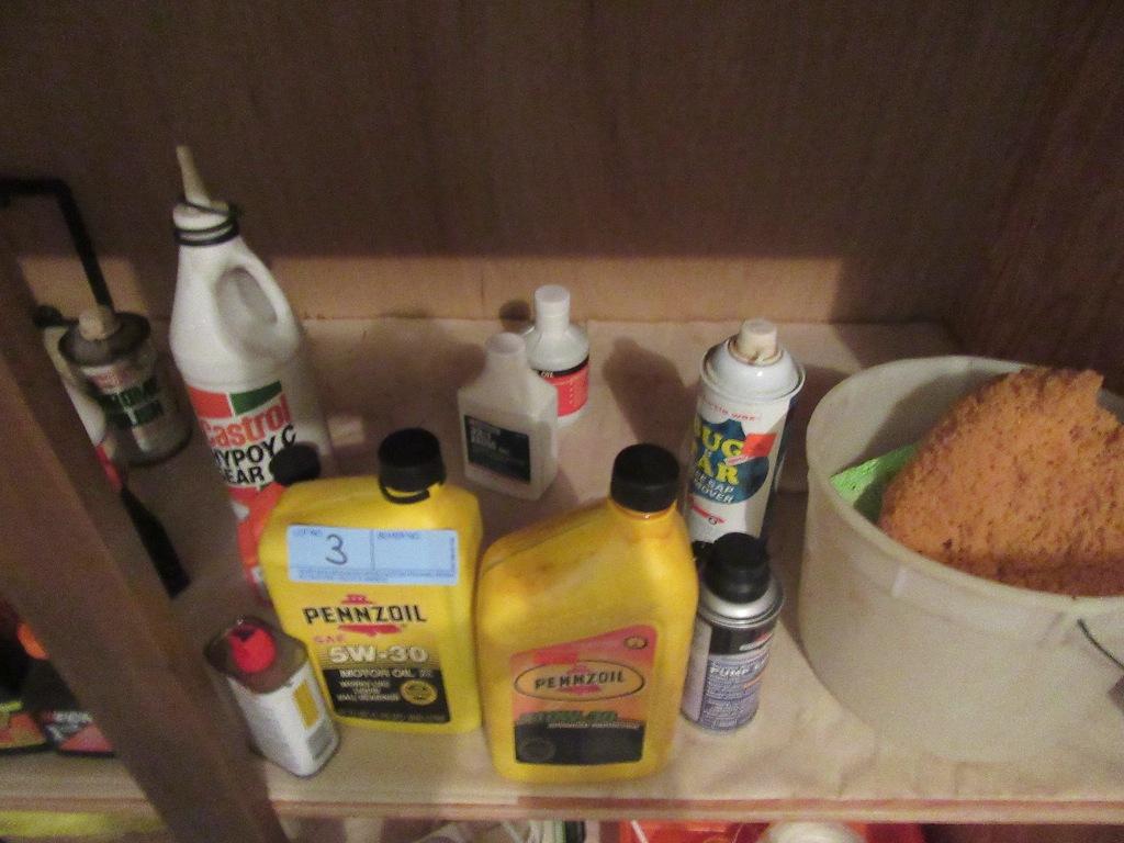 MISCELLANEOUS MOTOR OIL, 2-STROKE ENGINE OIL, TRANSMISSION FLUID, CAR SCRAP