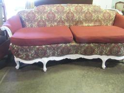 VICTORIAN STYLE SOFA PAINTED AND RECOVERED