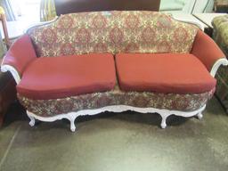 VICTORIAN STYLE SOFA PAINTED AND RECOVERED