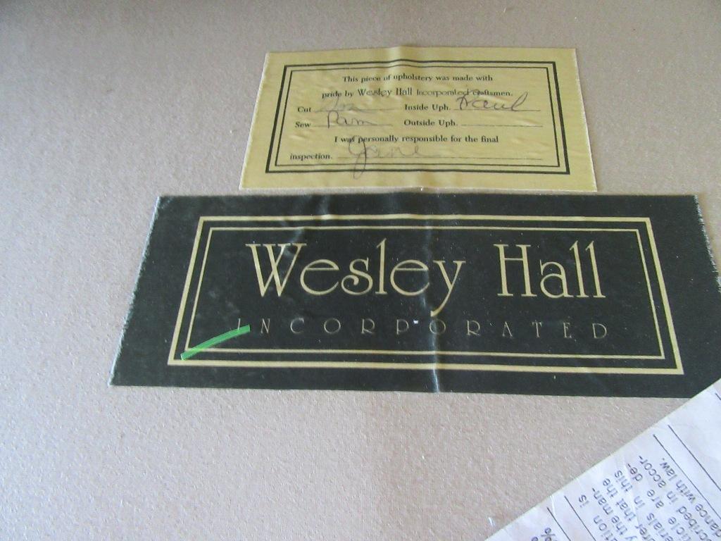 WESLEY HALL LOVESEAT