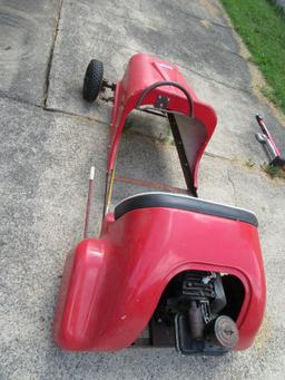 HOMEMADE GO CART WITH FIBERGLASS BODY. MISSING PARTS