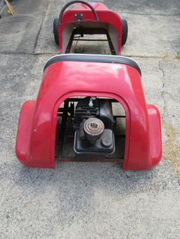 HOMEMADE GO CART WITH FIBERGLASS BODY. MISSING PARTS