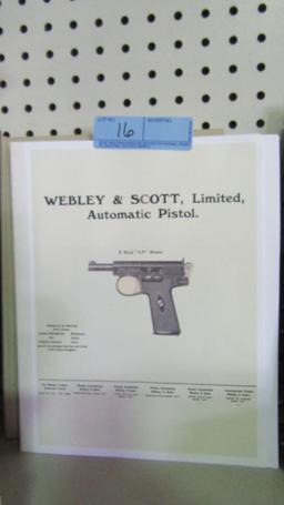 ASSORTMENT OF WEBLEY REVOLVER BOOKS