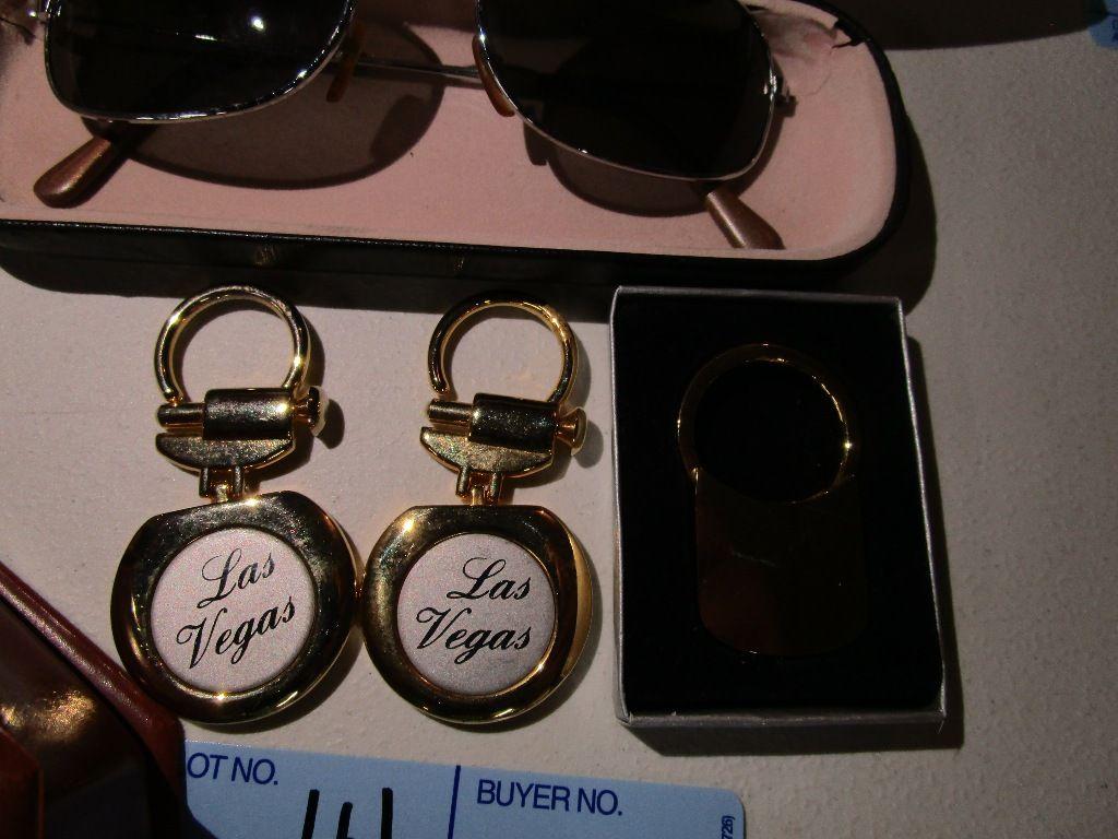 SUNGLASSES. LAS VEGAS KEY HOLDERS AND OTHER