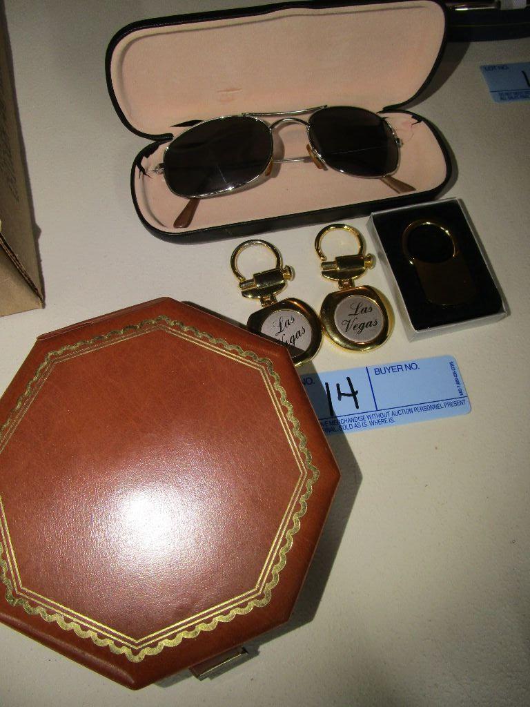 SUNGLASSES. LAS VEGAS KEY HOLDERS AND OTHER