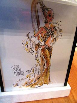 BOB MACKIE BARBIE DOLL IN GOLD DRESS AND CASE