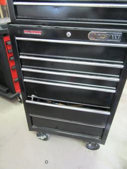 KOBALT 11 DRAWER ROLL A BOUT STACKING TOOLBOX WITH BALL BEARING WHEELS. 27