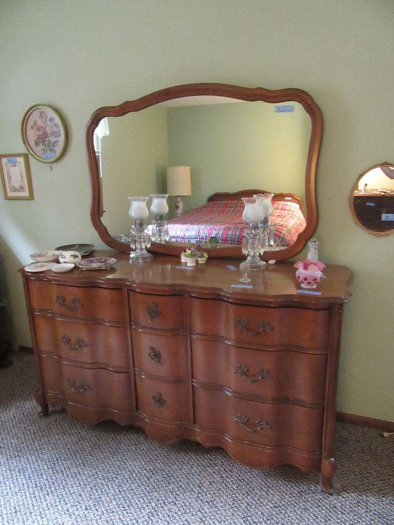 DRESSER WITH MIRROR BY BASSETT