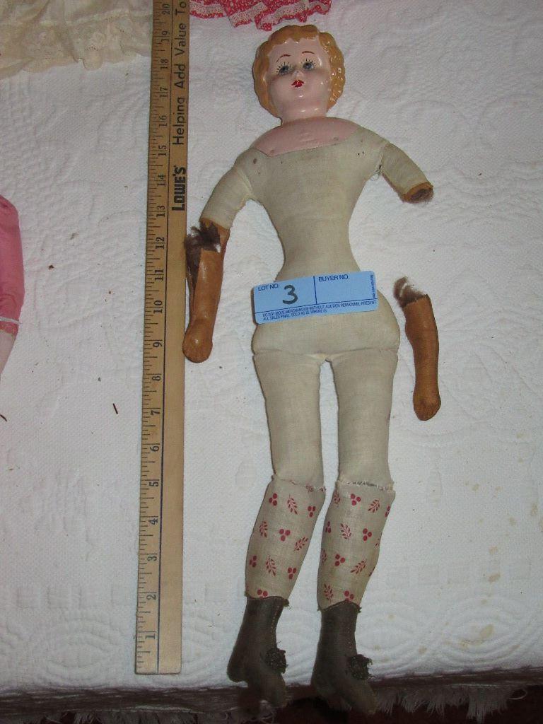 JUNO METAL HEAD DOLL FROM GERMANY. NEEDS REPAIRED