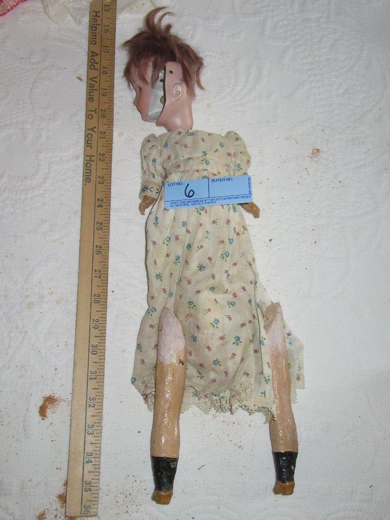 MADE IN GERMANY DOLL DEP. 254. 10 / 0. HEAD BROKEN. EYES ON SEPARATE WEIGHT