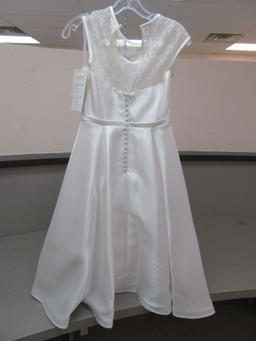 CHILD SIZE 12 JOAN CALABRESE IVORY DRESS  $200.00