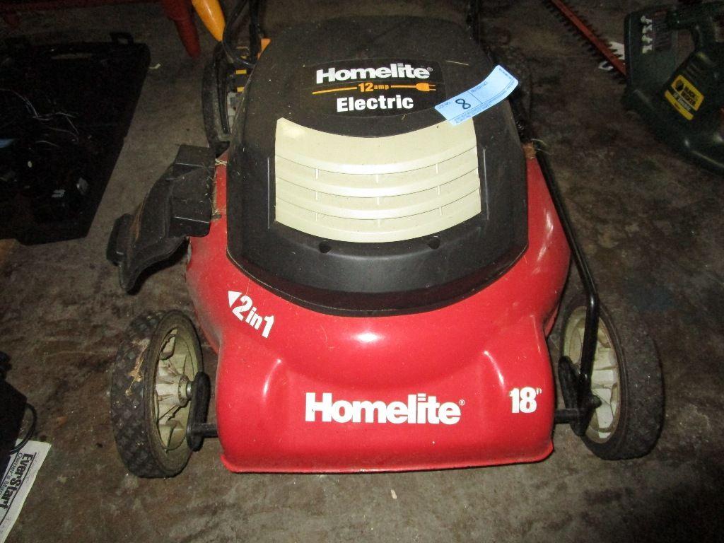 HOMELITE 12 AMP ELECTRIC 2 IN 1 18-INCH LAWN MOWER