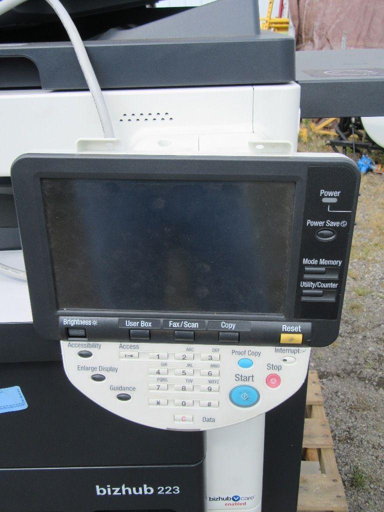 KONICA MINOLTA BIZHUB 223, MFG DATE 7/13