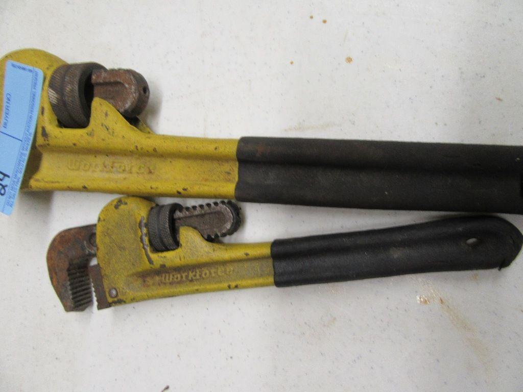 2 PIPE WRENCHES