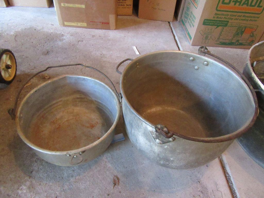 2 ALUMINUM PAILS