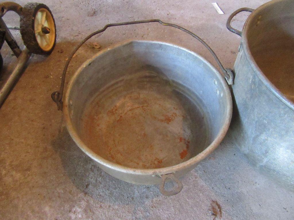 2 ALUMINUM PAILS