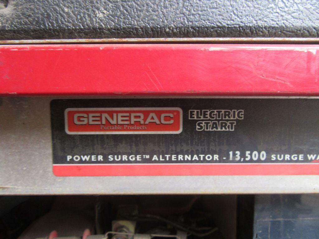 GENERAC 7550 EXL GENERATOR WITH ELECTRIC START AND 13500 SURGE WATTS